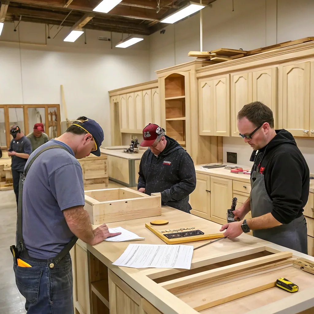 Custom Cabinetry Training in Progress